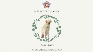 Rana, Mumbai Police Bomb Squad Dog, Passes Away; Cops Bid Goodbye With Heartwarming Post (See Post)